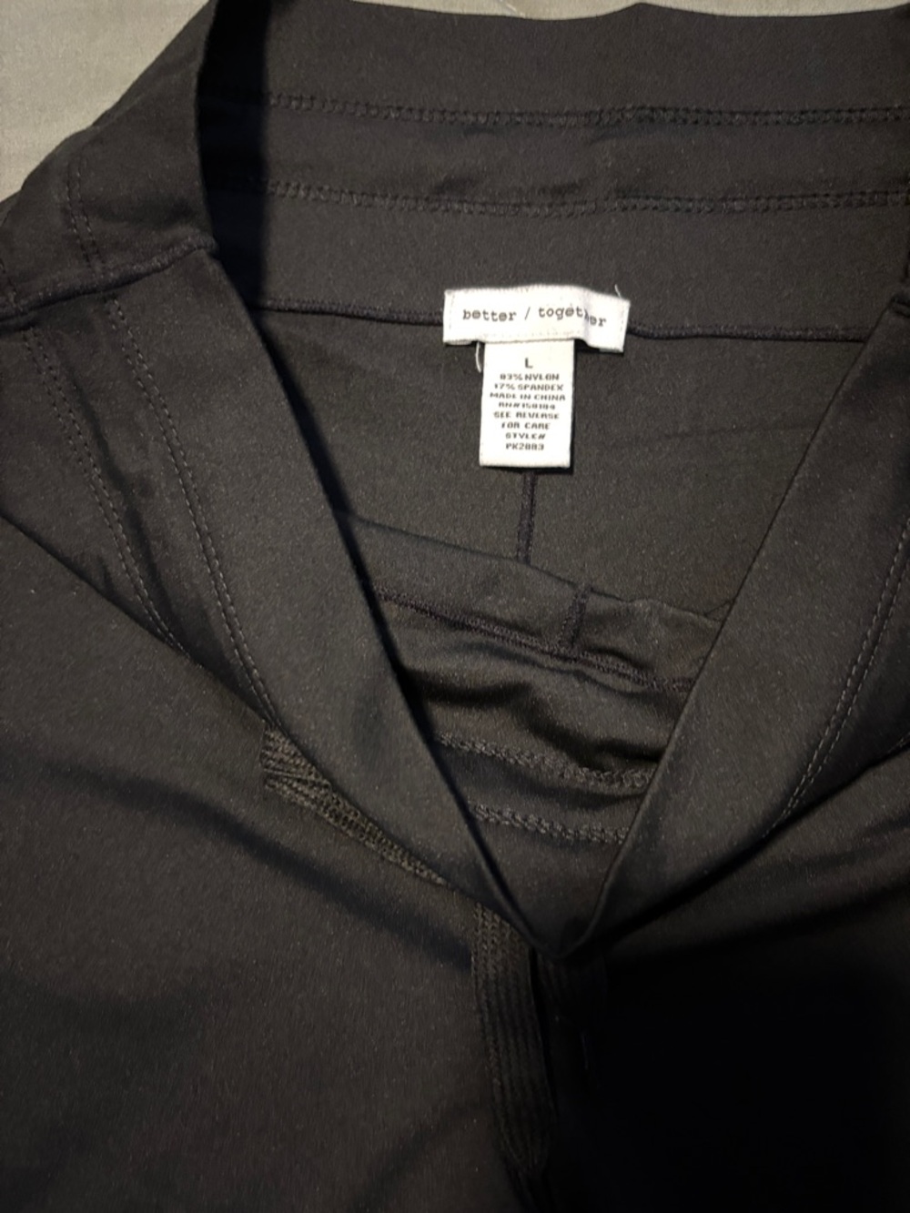 Wide Leg Drawstring Pants - Black - Picture 3 of 4